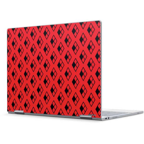 DC Comics Harley Quinn Logo Pattern Pixelbook Skin